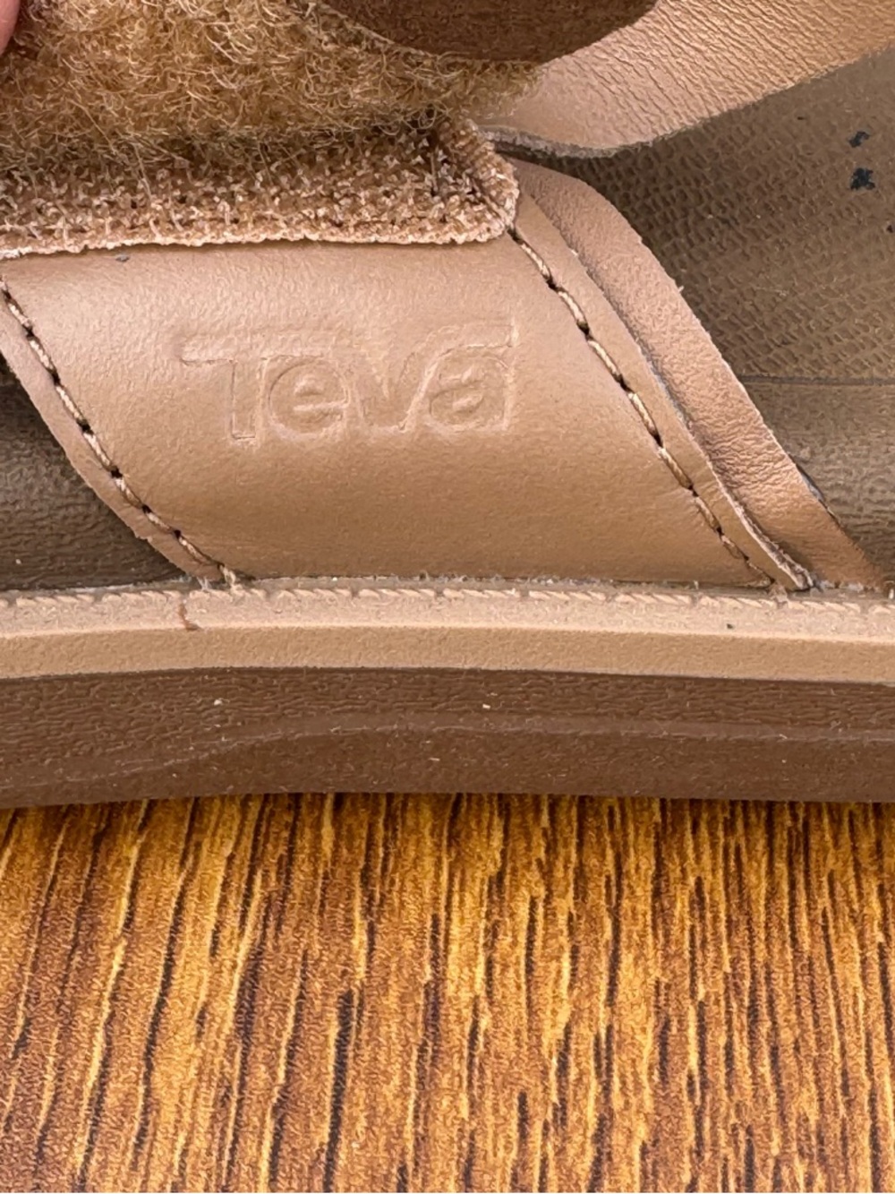 Teva Madera Slingback Sandals Womens 9 Tan Leather Comfort Casual - Picture 3 of 11